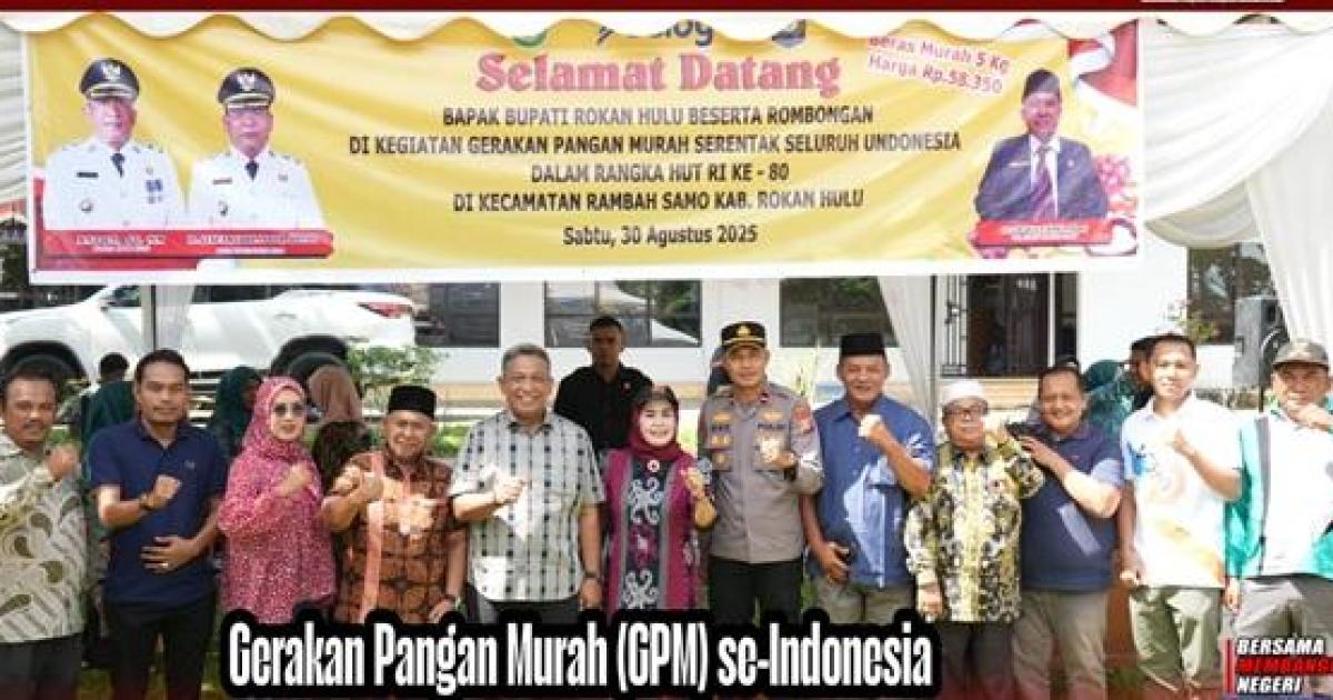 Bupati anton dan Forkopimda saat laksanakan GPM se-Indonesia di Pasir Pengaraian. Saat itu Bupati anton tegaskan jangan main-main, bantuan harus sampai ke Masyarakat