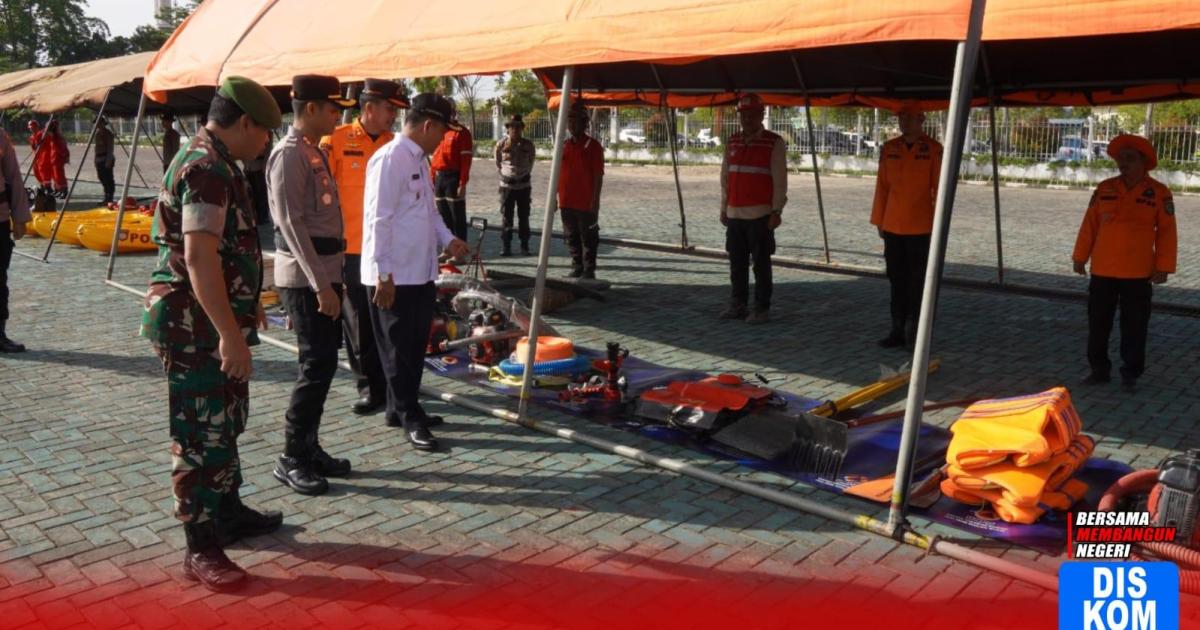 Wabup Rohul Syafaruddin Poti cek kesiapan personil tanggap bencana