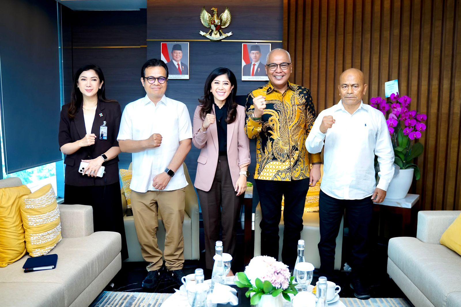 Ketua PWI dan Ketua DK PWI Pusat disambut Menkomdigi