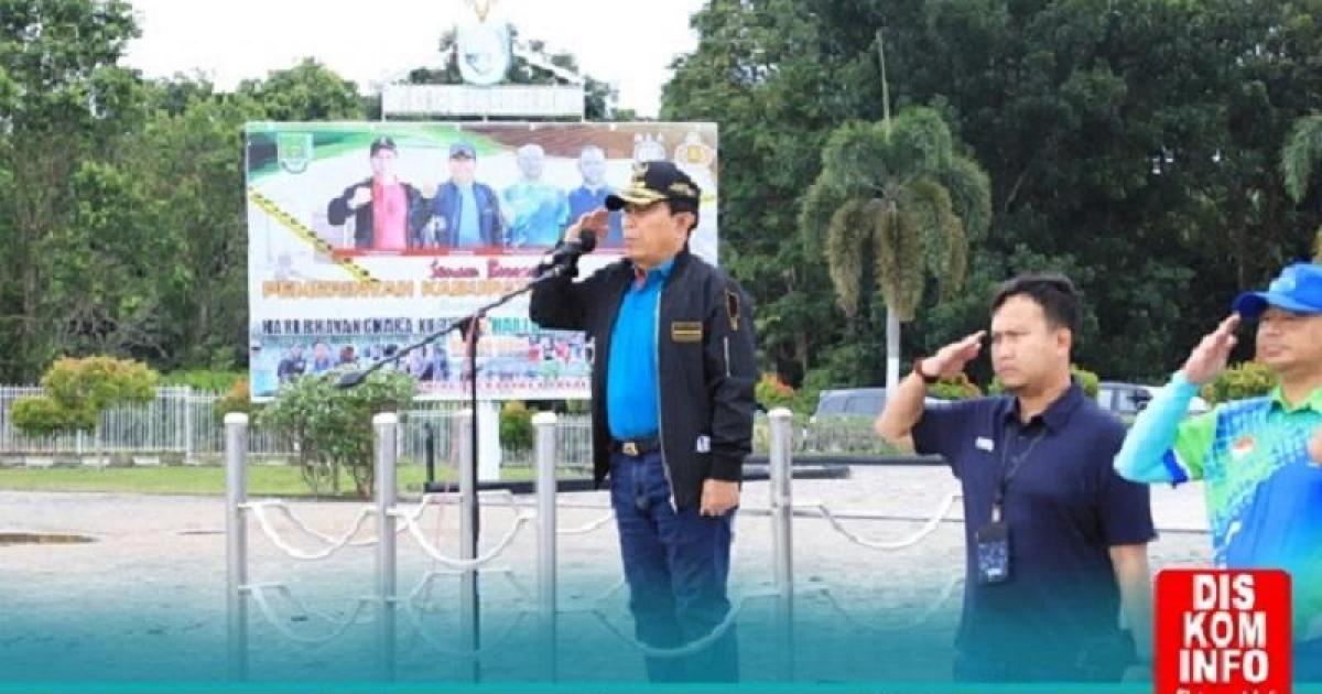 Bupati Sukiman pimpin apel gabungan