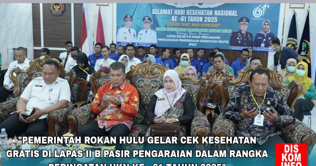 Cek Kesehatan Gratis di Lapas Pasir Pengaraian