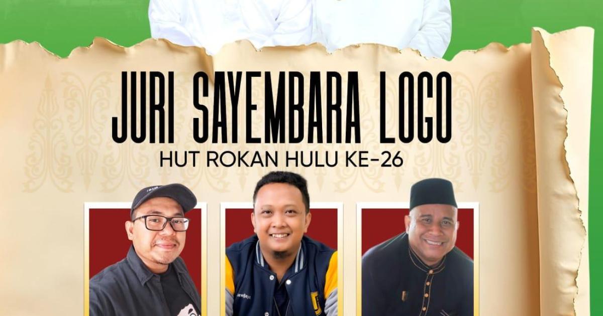 Bupati dan Wakil Bupati Rohul serta para dewan juri lomba desain logo HUT Rohul 26